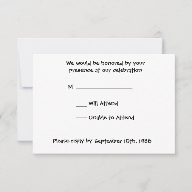 Tarjeta de respuesta de vida quieta de pavo real n (Anverso)