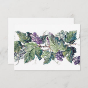 Tarjeta de respuesta de viñedos