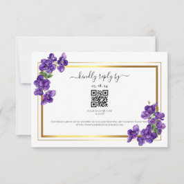 Tarjeta de respuesta de violencias púrpura profund