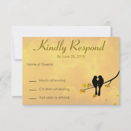 Tarjeta de respuesta del 50 aniversario de Love Bi