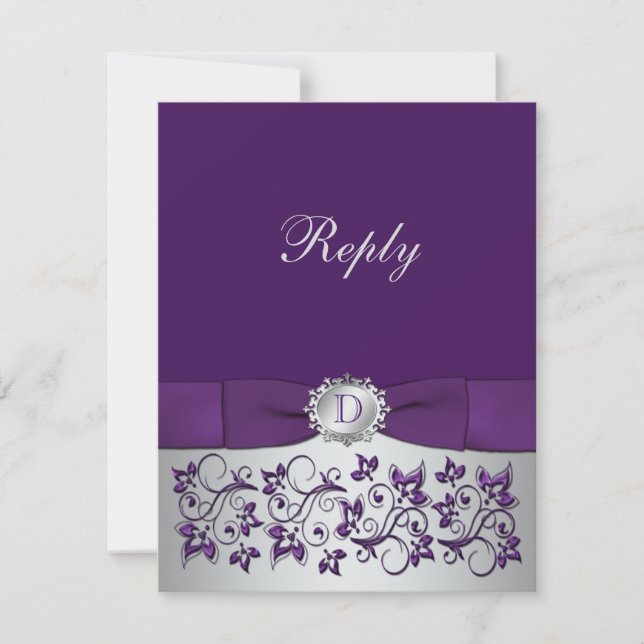 Tarjeta de respuesta del Boda de desplazamiento fl (Anverso)