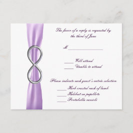 Tarjeta de respuesta del Boda de infinito de Laven