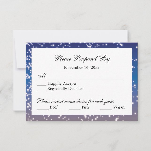 Tarjeta de respuesta del Boda de las linternas arc (Anverso)
