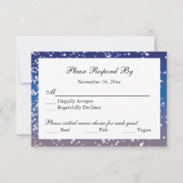 Tarjeta de respuesta del Boda de las linternas arc