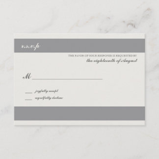 Tarjeta de respuesta del Boda de personalizable Hu