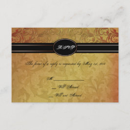 Tarjeta de respuesta del Boda de Regencia de Caída