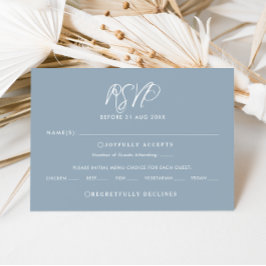 Tarjeta de respuesta del Boda RSVP de caligrafía a