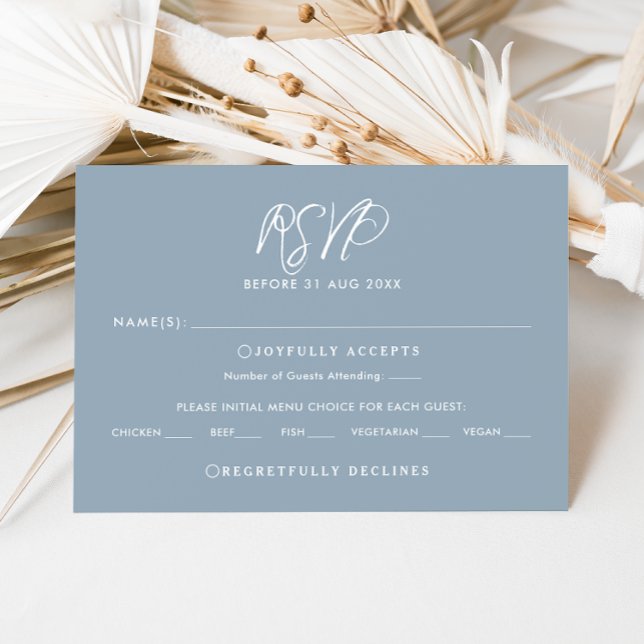 Tarjeta de respuesta del Boda RSVP de caligrafía a (Subido por el creador)