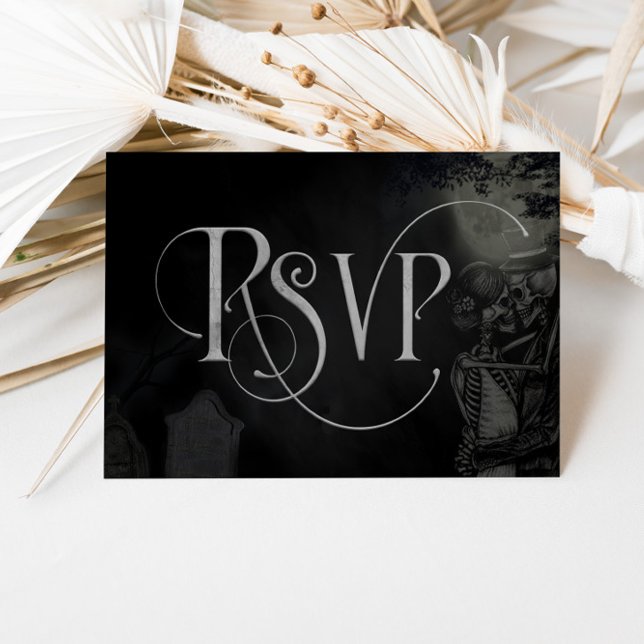 Tarjeta de respuesta del Boda RSVP por muerte hast (Subido por el creador)