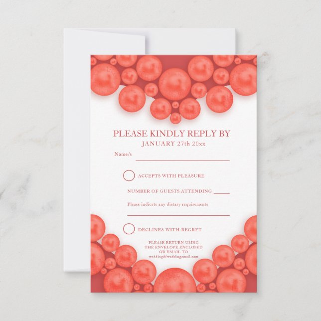 tarjeta de respuesta del corazón del 35 aniversari (Anverso)