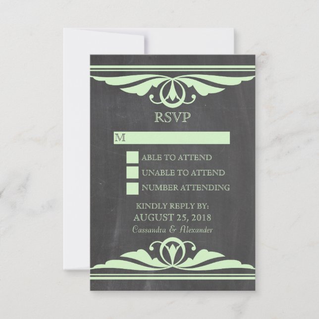 Tarjeta de respuesta del panel verde del deceno (Anverso)