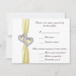 Tarjeta de respuesta del personalizado Lemon Heart