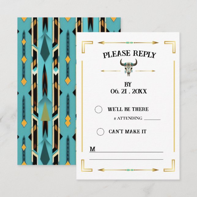 Tarjeta de respuesta del Rancho Occidental Tatanka (Anverso / Reverso)