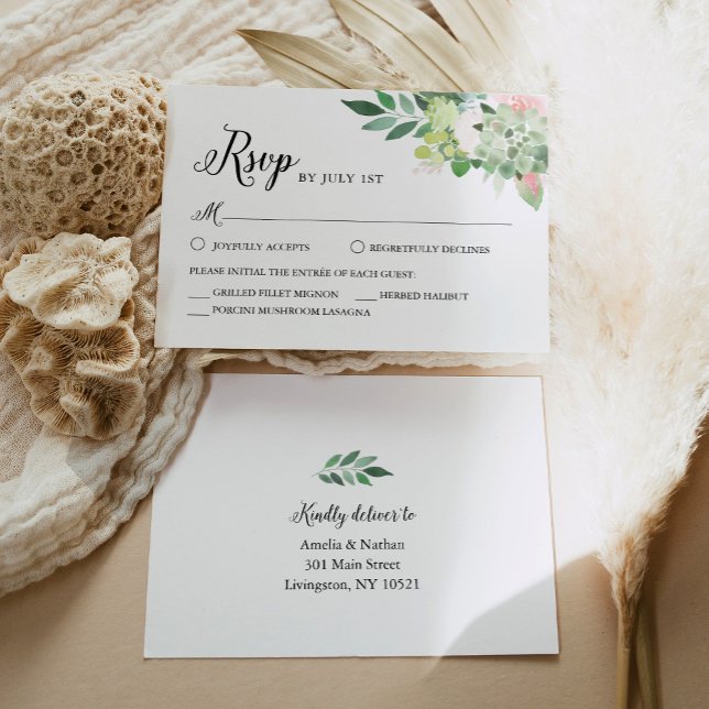 Tarjeta de Respuesta DEVON Suculentas Verde (Subido por el creador)