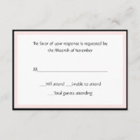 Tarjeta de respuesta elegante de todo propósito