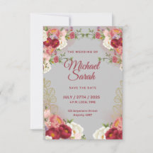 Tarjeta de respuesta elegante RSVP | Detalle de ca