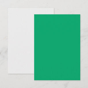 Tarjeta de respuesta Emerald & White – Personaliza