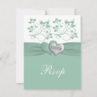 Tarjeta de respuesta floral de RIBBON con IMPRESIÓ