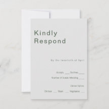 Tarjeta de respuesta floral gótica