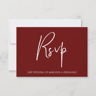 Tarjeta de respuesta floral minimalista