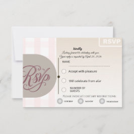Tarjeta de respuesta floral | Tarjeta de respuesta