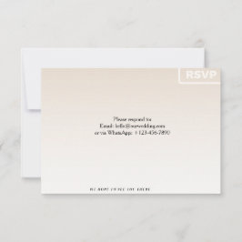 Tarjeta de respuesta floral | Tarjeta de respuesta