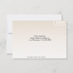 Tarjeta de respuesta floral Tarjeta de respuesta