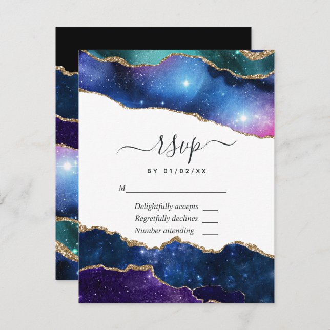 Tarjeta de respuesta Galaxy Agate (Anverso / Reverso)