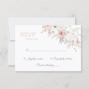 Tarjeta de respuesta hermosa, preciosa, elegante R