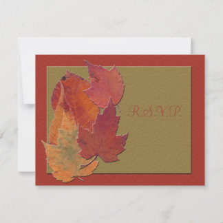 Tarjeta de respuesta Hojas de Otoño
