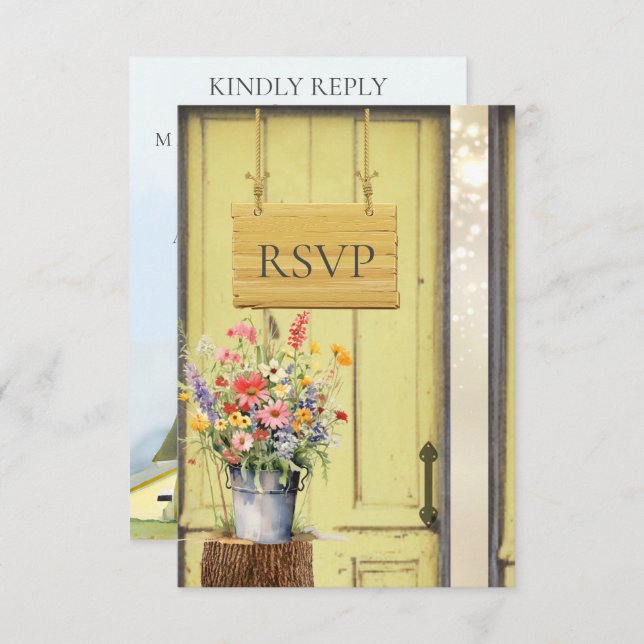 Tarjeta de respuesta incluida para el granero amar (Anverso / Reverso)