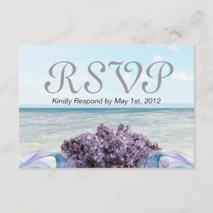 Tarjeta de respuesta Lilac Beach