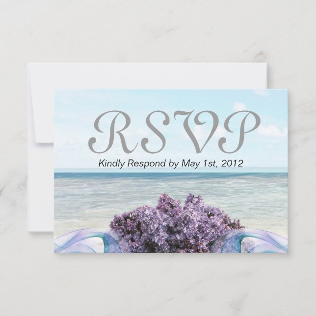 Tarjeta de respuesta Lilac Beach (Anverso)