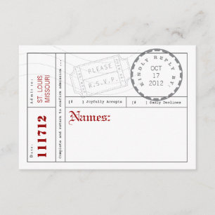 Tarjeta de respuesta moderna de la pestaña de entr