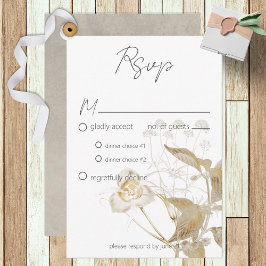 Tarjeta de respuesta moderna de Tan Neutral Wildfl