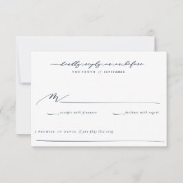 Tarjeta de respuesta Olive Branch Boho Garden Wedd