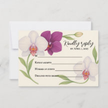 Tarjeta de Respuesta Orquídea Abrazo