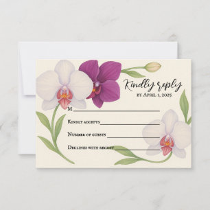 Tarjeta de Respuesta Orquídea Abrazo