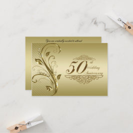 Tarjeta de respuesta para 50º aniversario de bodas