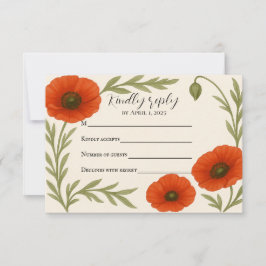 Tarjeta de respuesta para Amapola Reverie