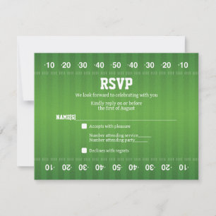 Tarjeta de respuesta para Bar Mitzvah de Fútbol Am