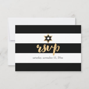 Tarjeta de respuesta para bar mitzvah de PixDezine