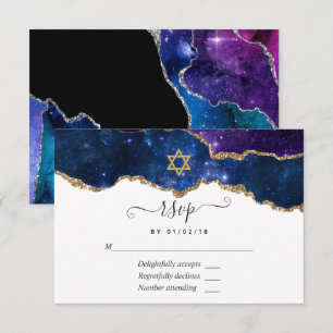 Tarjeta de respuesta para Bat Mitzvah de Ágata de