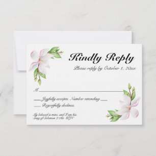 Tarjeta de respuesta para boda cristiana - magnoli