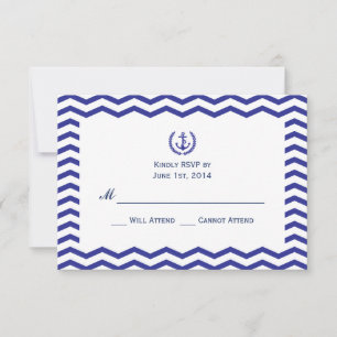 Tarjeta de respuesta para boda de la Marina Náutic