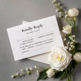 Tarjeta de Respuesta para Boda Forest Fun