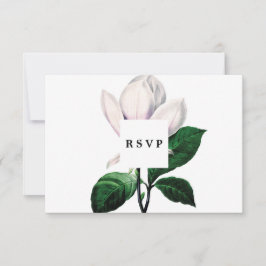tarjeta de respuesta para ducha de novia de magnol