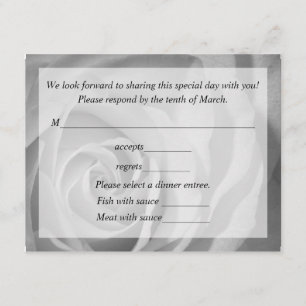 Tarjeta De Respuesta Para El Boda