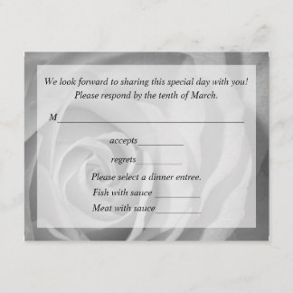 Tarjeta De Respuesta Para El Boda