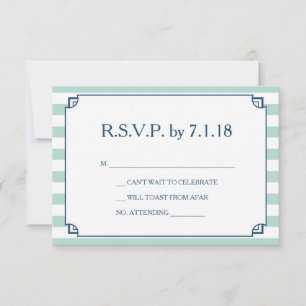 Tarjeta de respuesta para invitación de boda en la